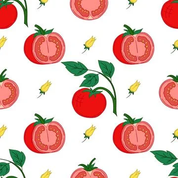 Pattern for textile or kitchen in hand draw style. Seamless pattern Stock Illustration