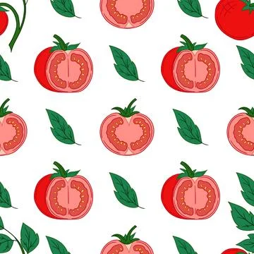 Pattern for textile or kitchen in hand draw style. Seamless pattern Stock Illustration