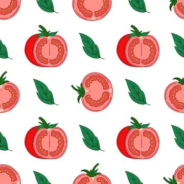 Pattern for textile or kitchen in hand draw style. Seamless pattern Stock Illustration