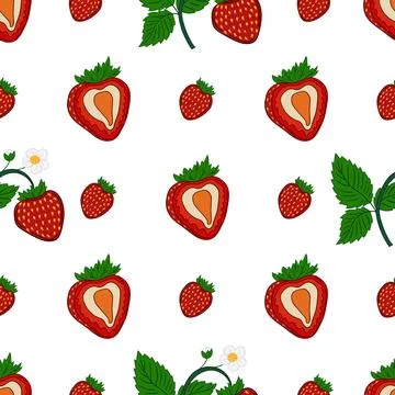 Pattern for textile or kitchen in hand draw style. Seamless pattern Illustrazione stock