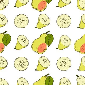 Pattern for textile or kitchen in hand draw style. Seamless pattern Stock Illustration