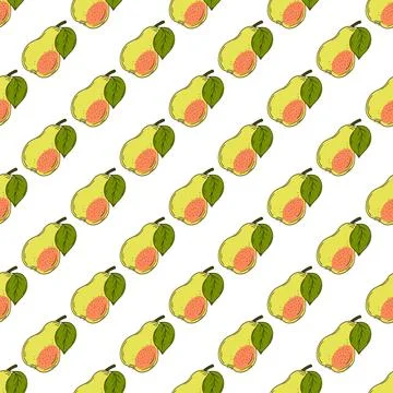 Pattern for textile or kitchen in hand draw style. Seamless pattern Illustrazione stock