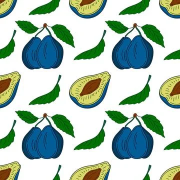 Pattern for textile or kitchen in hand draw style. Seamless pattern Stock Illustration