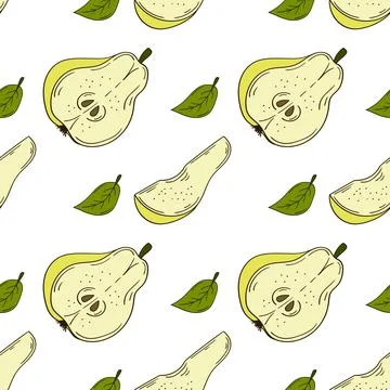 Pattern for textile or kitchen in hand draw style. Seamless pattern Stock Illustration