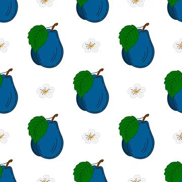 Pattern for textile or kitchen in hand draw style. Seamless pattern Stock Illustration
