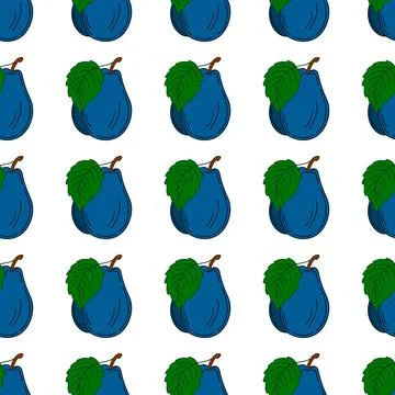 Pattern for textile or kitchen in hand draw style. Seamless pattern Stock Illustration