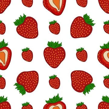 Pattern for textile or kitchen in hand draw style. Seamless pattern Stock Illustration