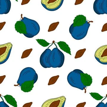 Pattern for textile or kitchen in hand draw style. Seamless pattern Stock Illustration