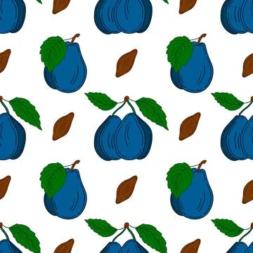Pattern for textile or kitchen in hand draw style. Seamless pattern Stock Illustration