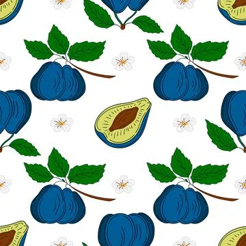 Pattern for textile or kitchen in hand draw style. Seamless pattern Stock Illustration