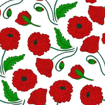 Pattern for textile or kitchen in hand draw style. Seamless pattern Illustrazione stock