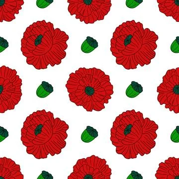 Pattern for textile or kitchen in hand draw style. Seamless pattern Illustrazione stock
