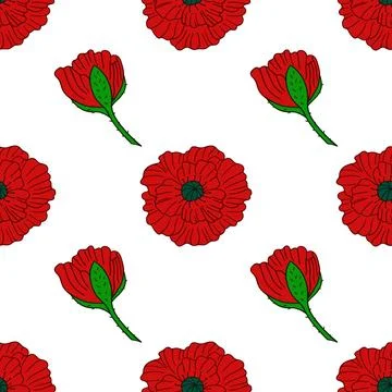 Pattern for textile or kitchen in hand draw style. Seamless pattern Stock Illustration