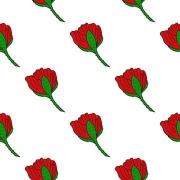 Pattern for textile or kitchen in hand draw style. Seamless pattern Stock Illustration