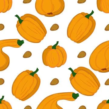 Pattern for textile or kitchen in hand draw style. Seamless pattern Stock Illustration