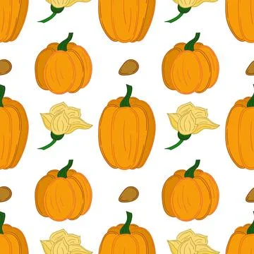 Pattern for textile or kitchen in hand draw style. Seamless pattern Stock Illustration