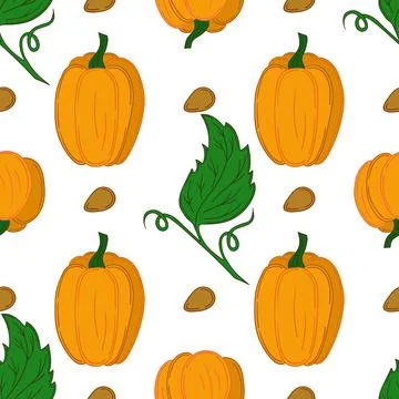 Pattern for textile or kitchen in hand draw style. Seamless pattern Stock Illustration
