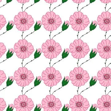 Pattern for textile or kitchen in hand draw style. Seamless pattern Stock Illustration