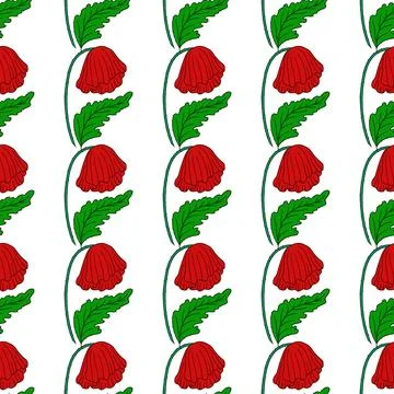 Pattern for textile or kitchen in hand draw style. Seamless pattern Stock Illustration