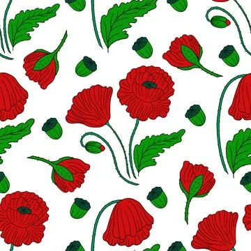 Pattern for textile or kitchen in hand draw style. Seamless pattern Stock Illustration