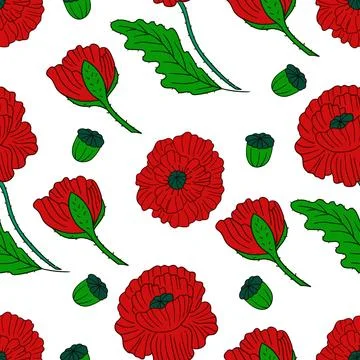 Pattern for textile or kitchen in hand draw style. Seamless pattern Stock Illustration