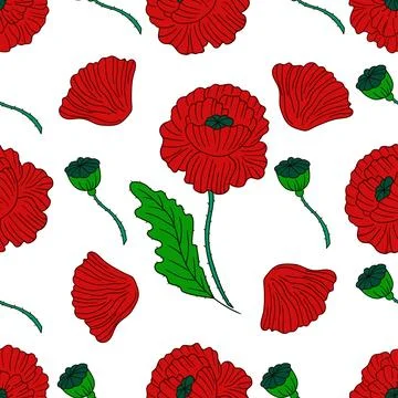 Pattern for textile or kitchen in hand draw style. Seamless pattern Stock Illustration