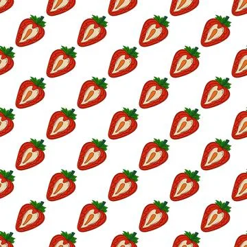 Pattern for textile or kitchen in hand draw style. Seamless pattern Stock Illustration