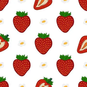 Pattern for textile or kitchen in hand draw style. Seamless pattern Stock Illustration