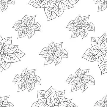 Pattern for textile or kitchen in hand draw style. Monochrome pattern Stock Illustration