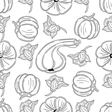 Pattern for textile or kitchen in hand draw style. Monochrome pattern Stock Illustration