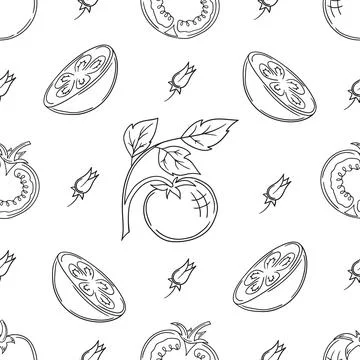 Pattern for textile or kitchen in hand draw style. Monochrome pattern 스톡 일러스트