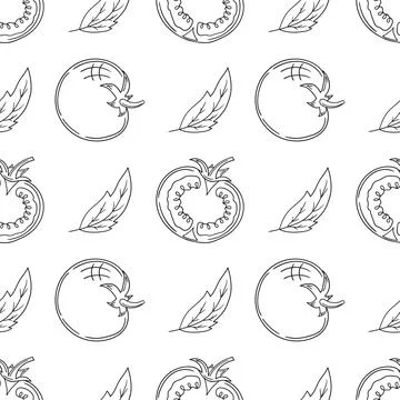 Pattern for textile or kitchen in hand draw style. Monochrome pattern Stock Illustration