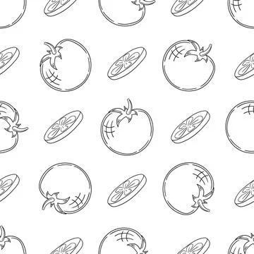 Pattern for textile or kitchen in hand draw style. Monochrome pattern Stock Illustration