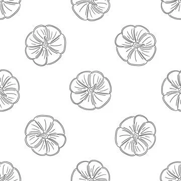 Pattern for textile or kitchen in hand draw style. Monochrome pattern Stock Illustration