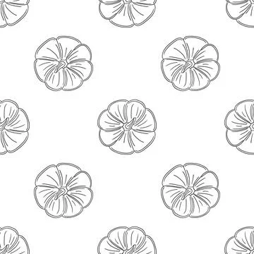 Pattern for textile or kitchen in hand draw style. Monochrome pattern Stock Illustration