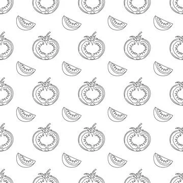Pattern for textile or kitchen in hand draw style. Monochrome pattern Stock Illustration