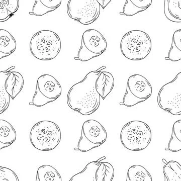 Pattern for textile or kitchen in hand draw style. Monochrome pattern Stock Illustration