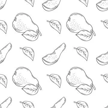 Pattern for textile or kitchen in hand draw style. Monochrome pattern Illustrazione stock