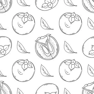 Pattern for textile or kitchen in hand draw style. Monochrome pattern Stock Illustration