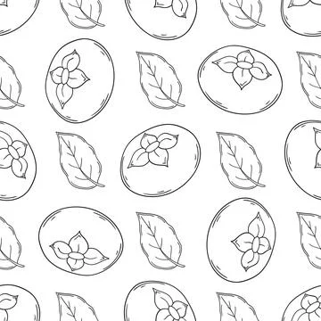Pattern for textile or kitchen in hand draw style. Monochrome pattern Stock Illustration