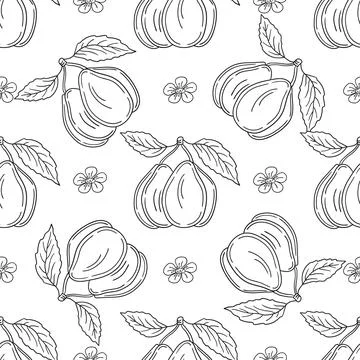 Pattern for textile or kitchen in hand draw style. Monochrome pattern 스톡 일러스트