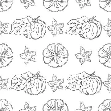 Pattern for textile or kitchen in hand draw style. Monochrome pattern Stock Illustration