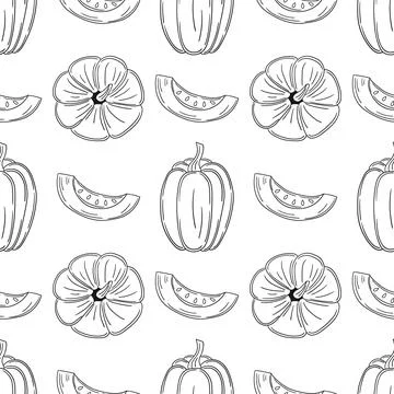 Pattern for textile or kitchen in hand draw style. Monochrome pattern 스톡 일러스트