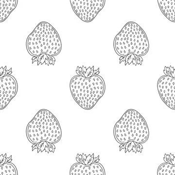 Pattern for textile or kitchen in hand draw style. Monochrome pattern Stock Illustration