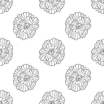 Pattern for textile or kitchen in hand draw style. Monochrome pattern 스톡 일러스트