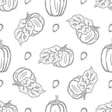 Pattern for textile or kitchen in hand draw style. Monochrome pattern Stock Illustration