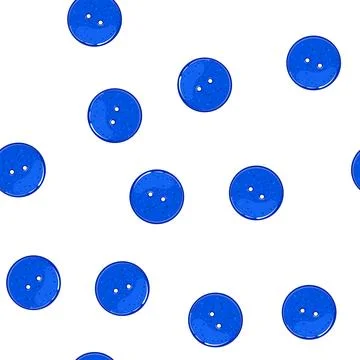 Pattern textile sewing button cartoon vector Stock Illustration