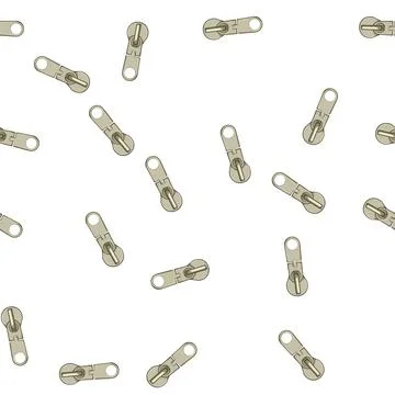 Pattern textile zipper puller cartoon vector Stock Illustration