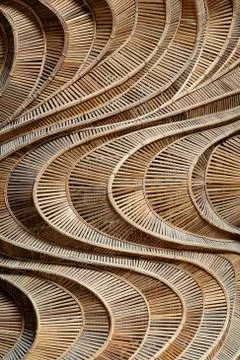 Pattern texture of bamboo Stock Photos