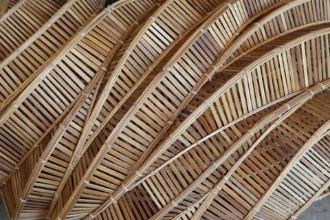 Pattern texture of bamboo Stock Photos